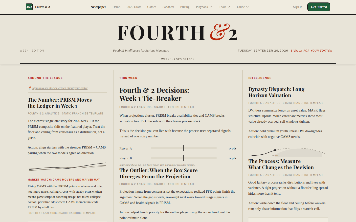 Magazine landing — newsroom front and editorial entry point (2026-09-29)